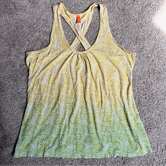 Lucy Paisley Ombré Criss-Cross back Tank - Picture 1 of 6